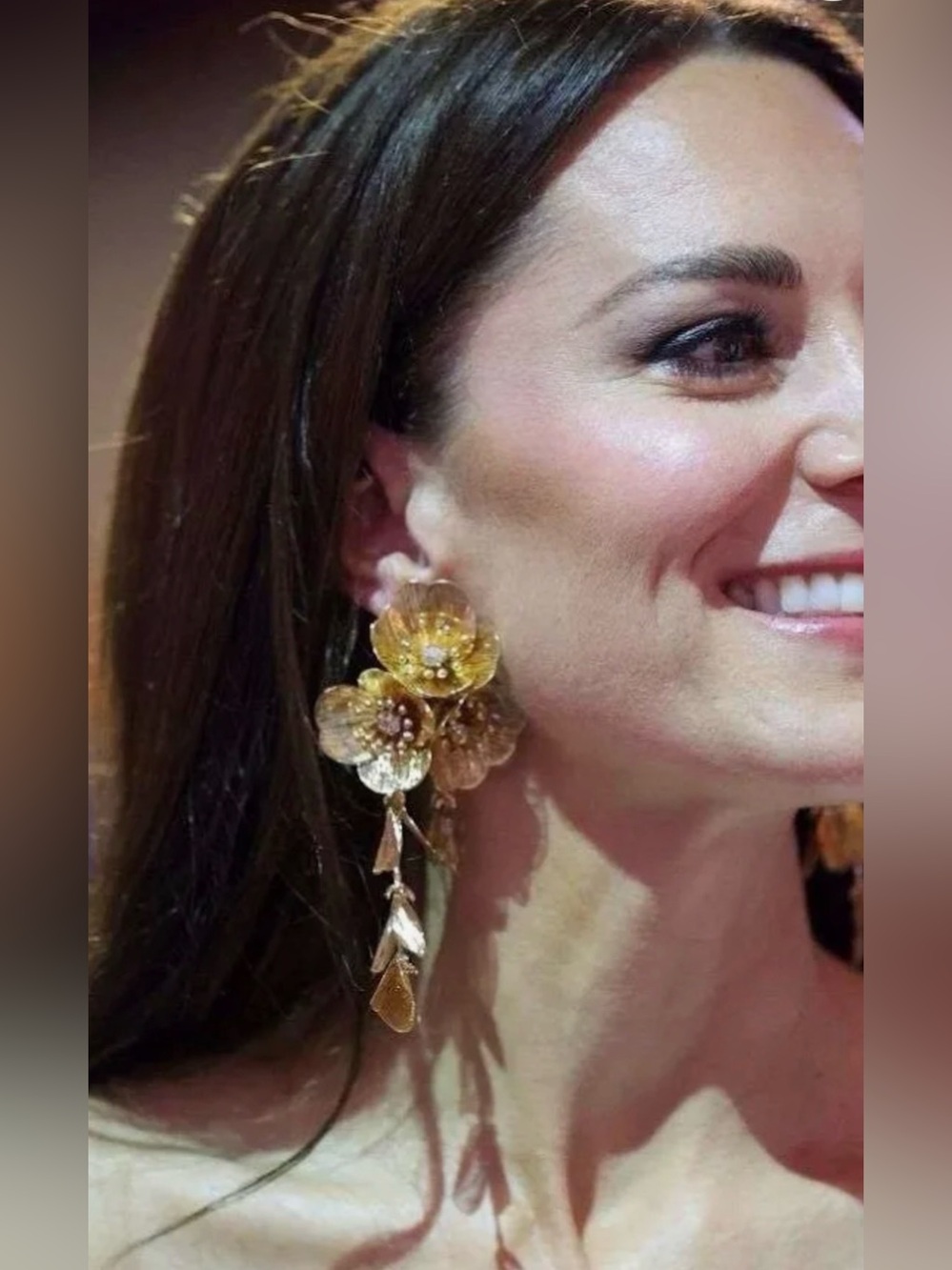 Zara Kate Middleton Cascade Floral Statement Earrings - Women's Jewelry